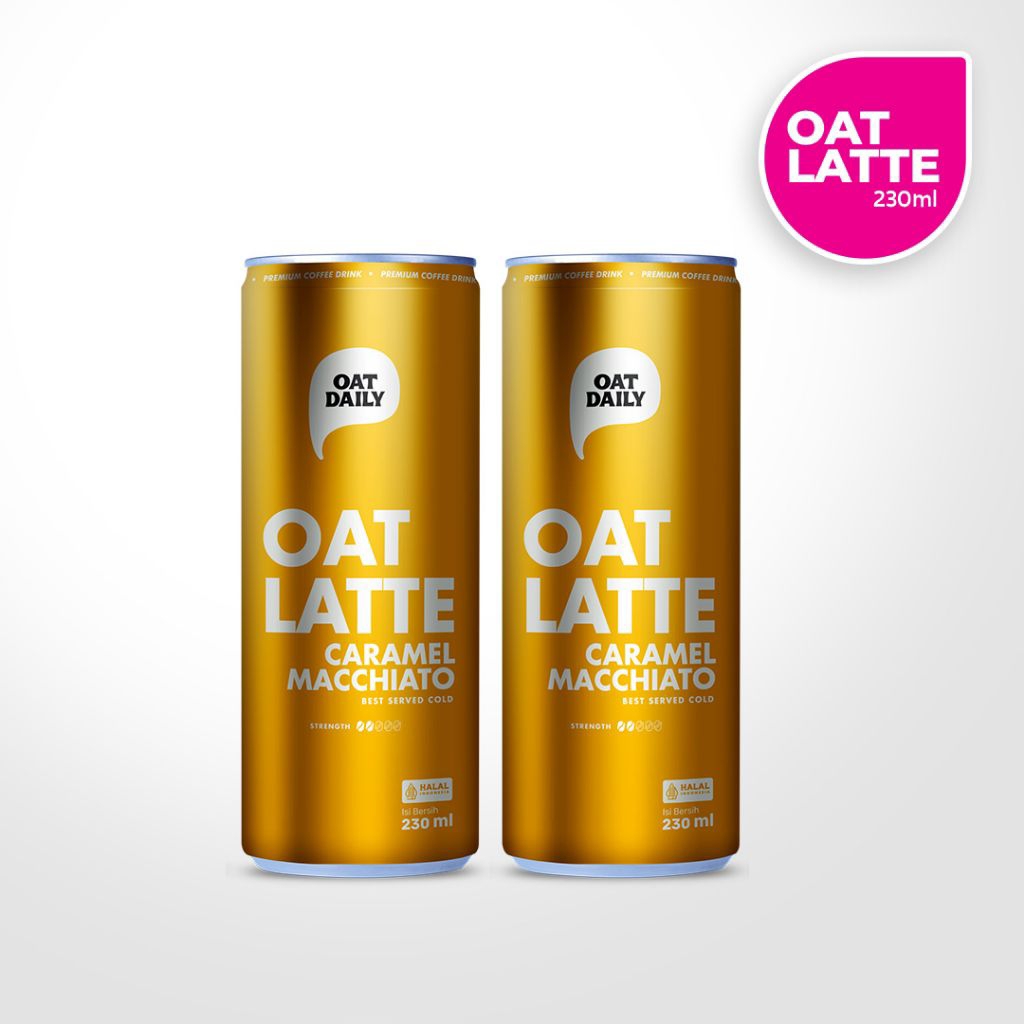 

OAT DAILY Coffee Oat Latte Caramel Macchiato (2pcs) - Minuman Kaleng 230ml