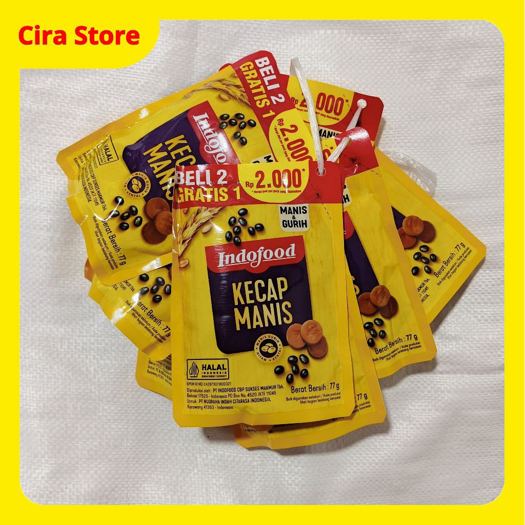 

Kecap Manis Indofood 77g Beli 2 Gratis 1