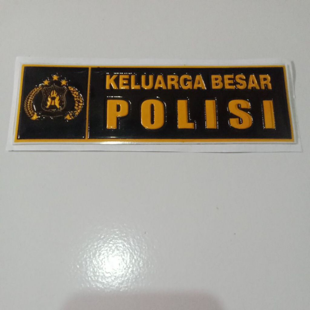 

stiker embos nopol keluarga besar polisi