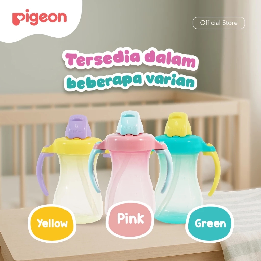 PIGEON Petite Straw Bottle| Botol Minum Bayi | Botol Minum Bayi Sedotan | Botol Minum Bayi 150ml