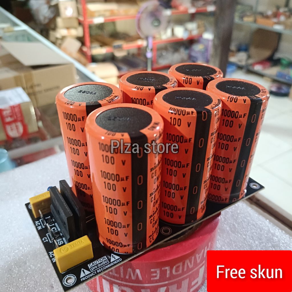 Psu class AB 6 elco 100v/10000uf NICHICON orange kualitas bagus original