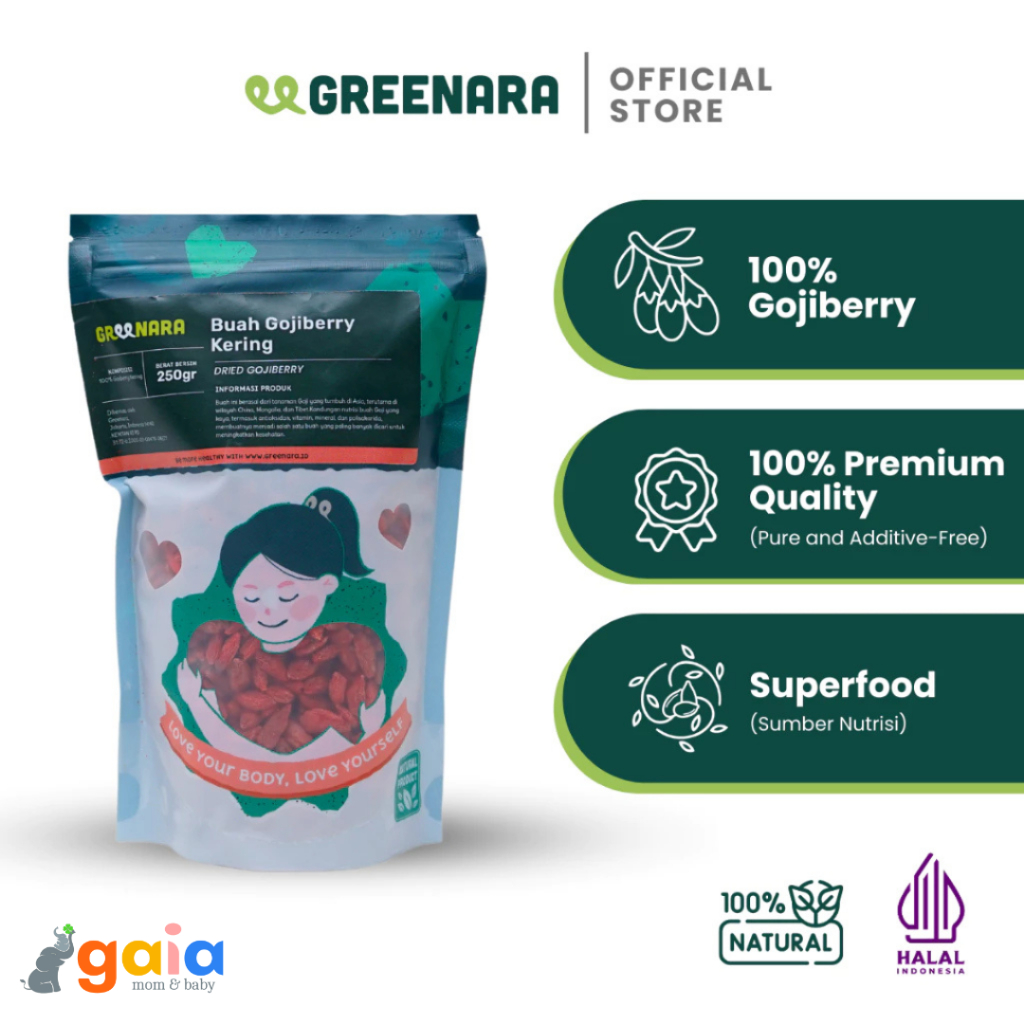 

Greenara Dried Goji Berry 250gr | Gojiberry Kering