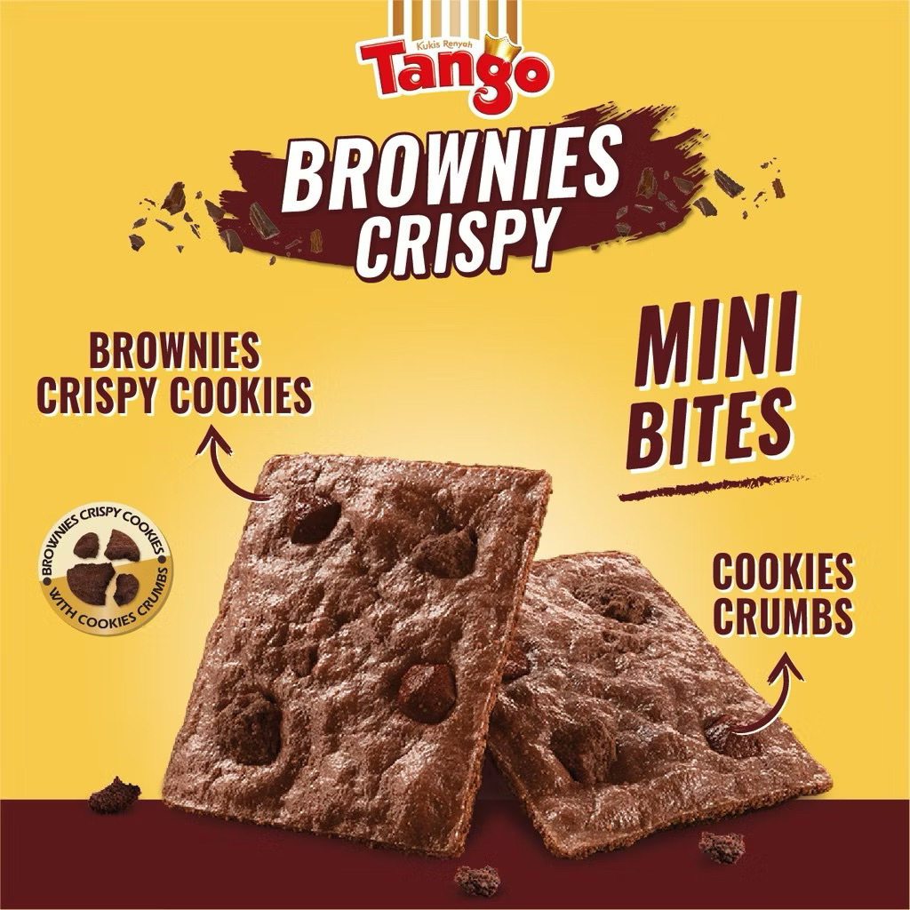 

TANGO BROWNIES CRISPY ISI 10 PACKS @12GR Coklat Crunchy Gurih Manis