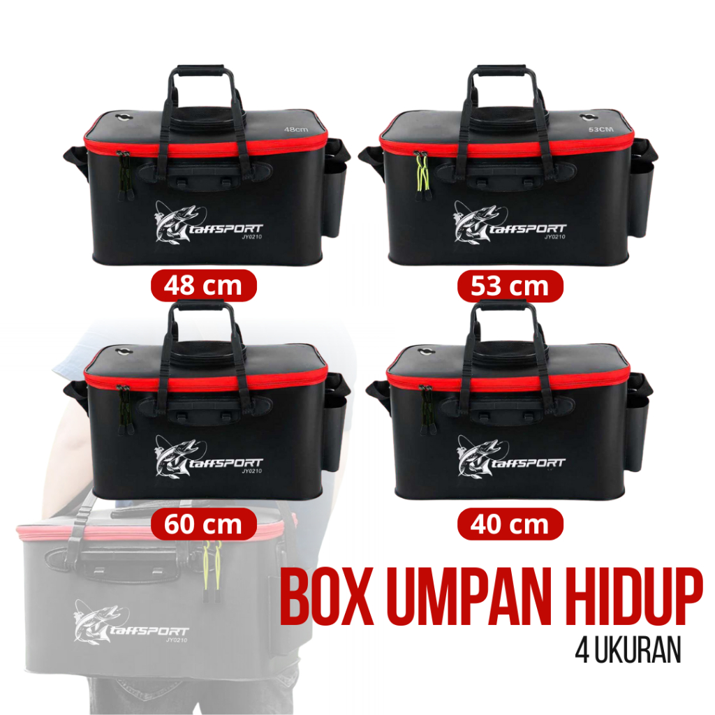Tas Memancing EVA Lipat Tahan Air - Tempat Umpan Hidup Box Ikan Segar Fishing Bag | Wadah Udang Ikan