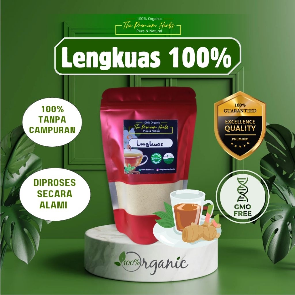 

Lengkuas bubuk organik 100% murni 100gr