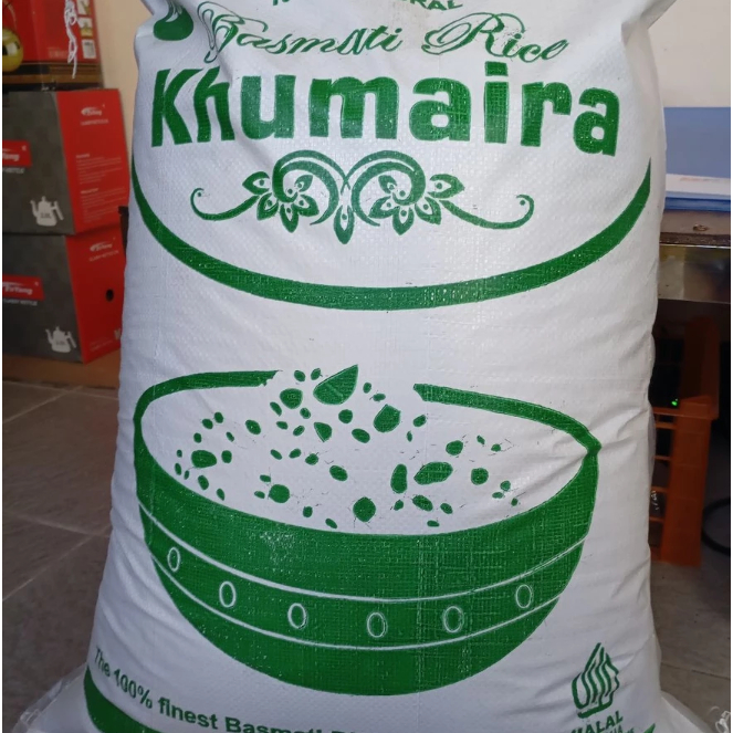 

Beras Basmati Khumaira Premium Import Halal 25kg – cocok untuk Nasi Kebuli, Briyani, Nasi Arab