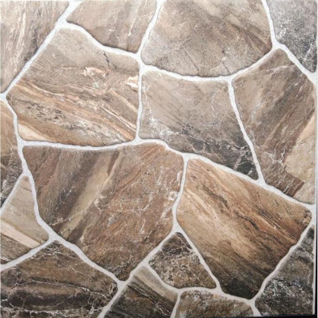 keramik batu alam matte timbul 50x50 Kalimanjaro brown - uno