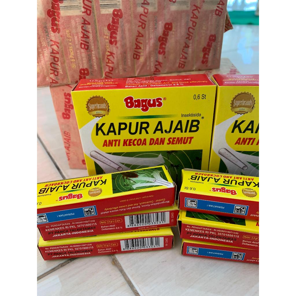 Bagus Kapur Ajaib 1 Kotak/ 12 Pcs / Kapur Bagus / Kapur Ajaib Anti Kecoa Semut PROMO