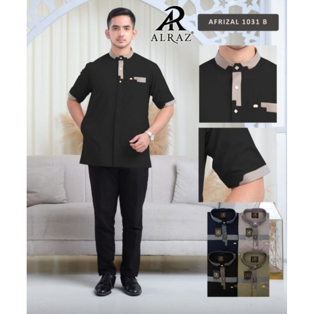 BAJU KOKO LENGAN PENDEK ALRAZ KATUN MADINAH