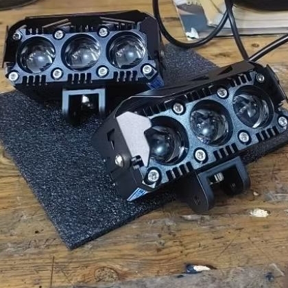 Mini projie 3mata white yellow lampu mini projie lampu tembak motor mobil