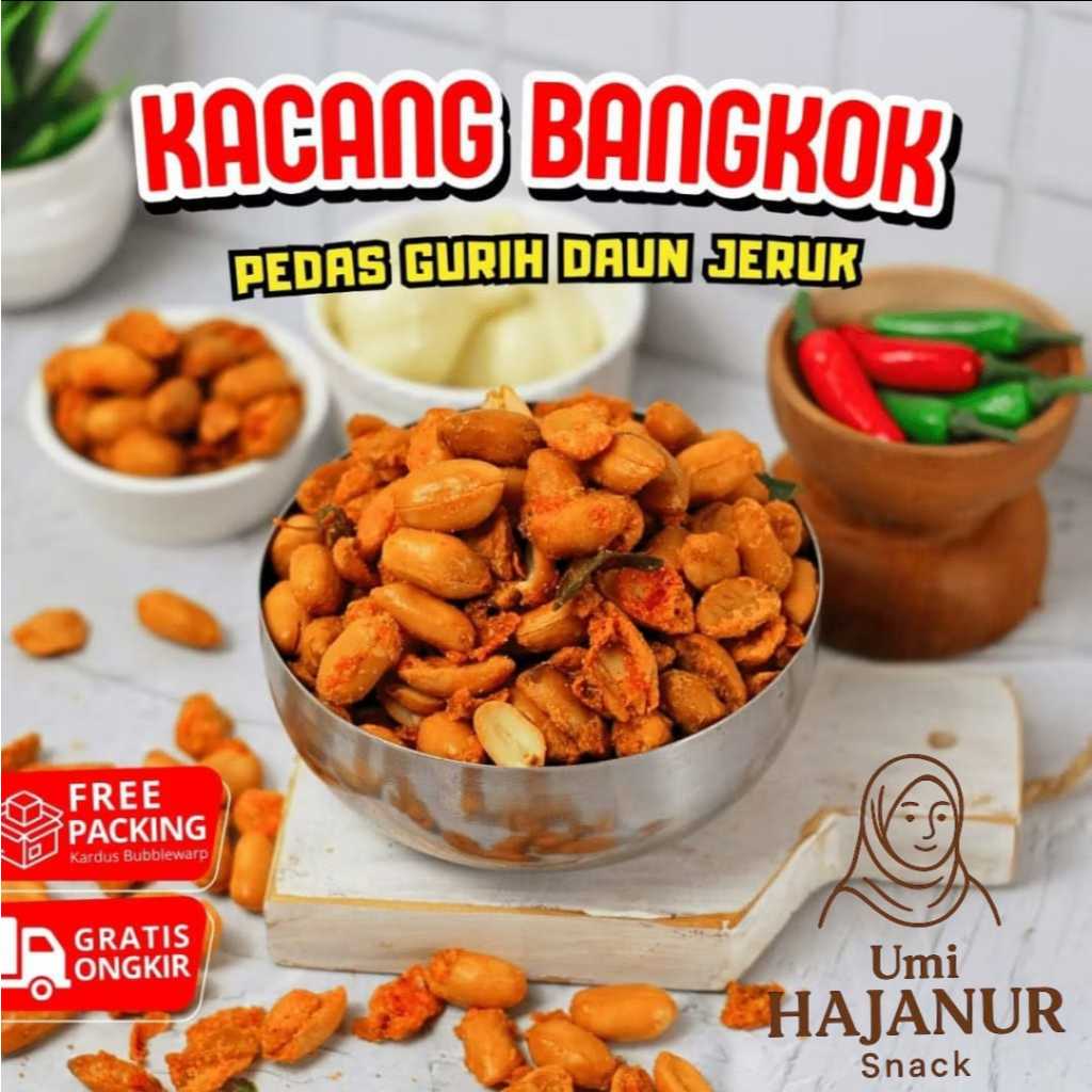 KACANG BANGKOK PEDAS DAUN JERUK / KACANG THAILAND / KACANG BALI PEDAS DAUN JERUK