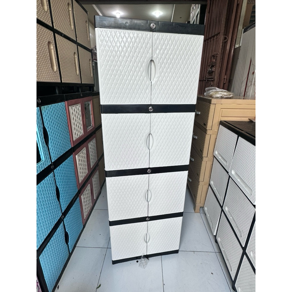 lemari kabinet plastik mini 4 susun by pxton