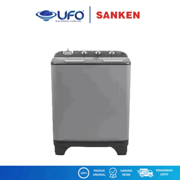 Sanken Mesin cuci 2 Tabung Deluxe 10 Kg TW1127GSL