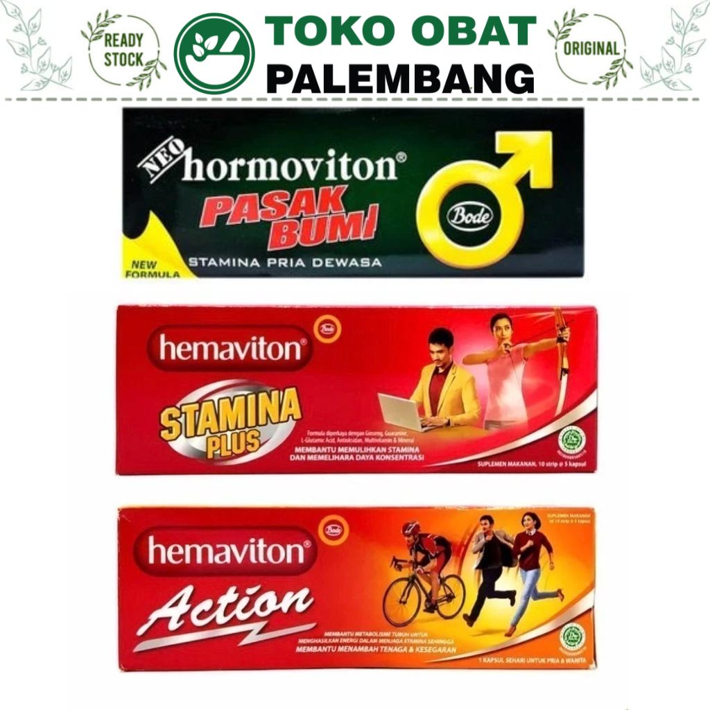 1BOX HEMAVITON SERIES | NEO HORMOVITON PASAK BUMI STAMINA PLUS ACTION IMUNUP 50 KAPSUL 5 KAPSUL 10 S