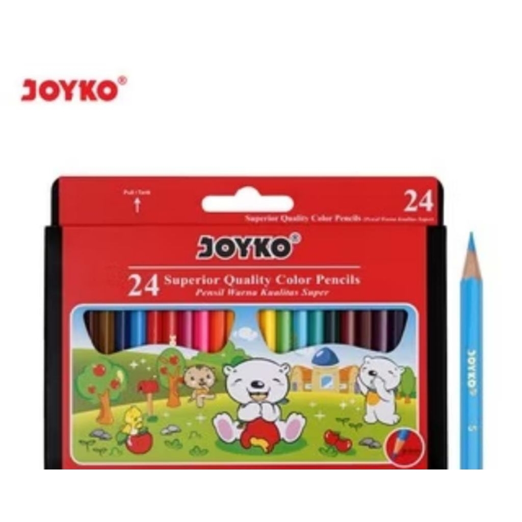 

Joyko Pensil Warna Mini Short Color Pencils 24 warns CP-S24