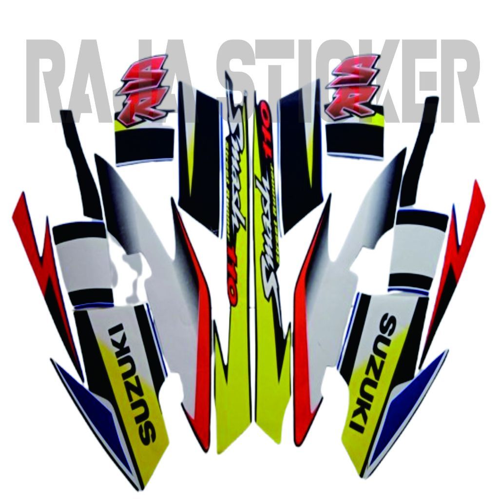 STICKER STRIPPING LIST BODY STANDART SUZUKI SMASH 110R 2005