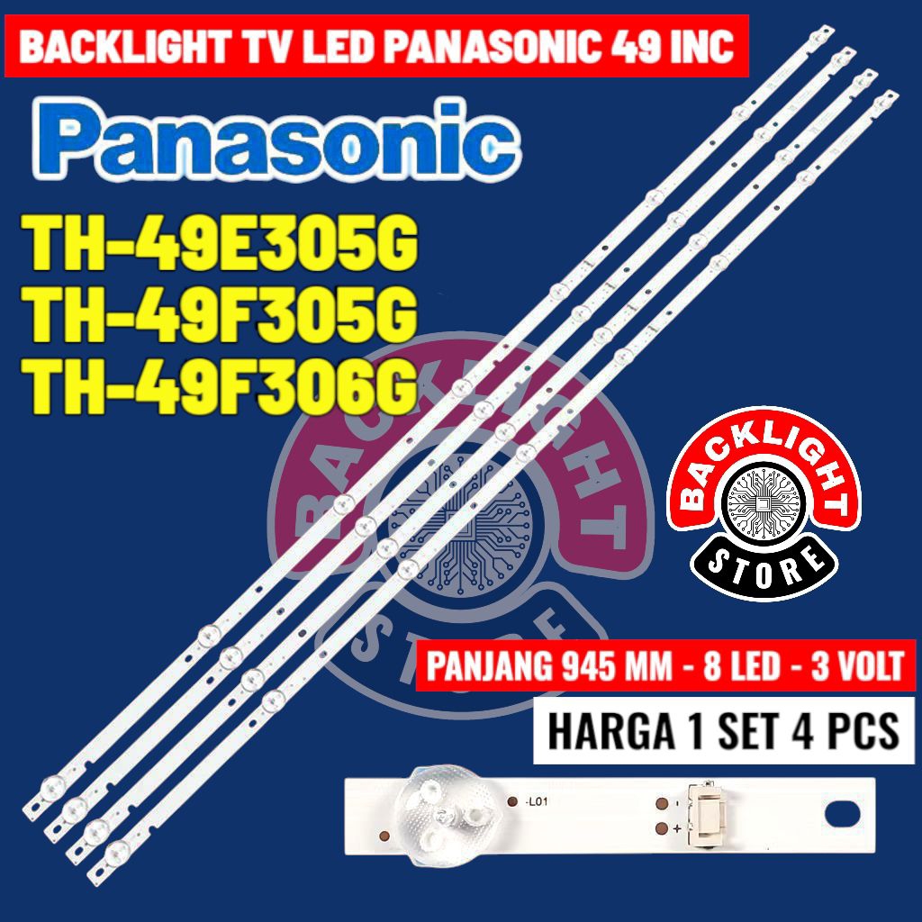 Backlight Tv Led PANASONIC 49 inc TH-49E305G TH-49F305G TH-49F306G