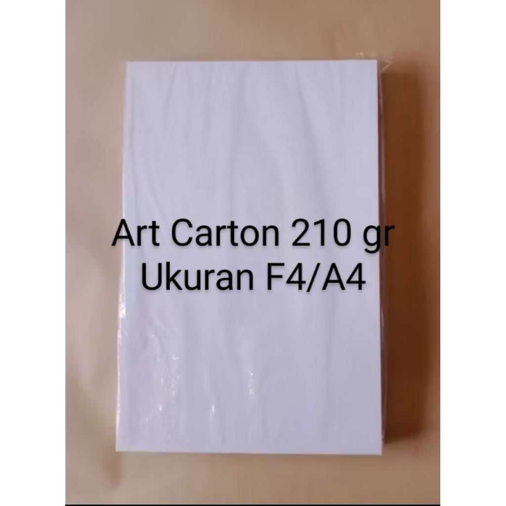 

(100 lbr) Kertas Art Carton 210 gsm ukuran Folio F4 / A4