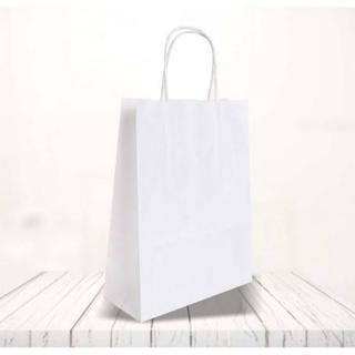 

100 PCS Paperbag SOS XL 20x9x29cm Putih + Tali