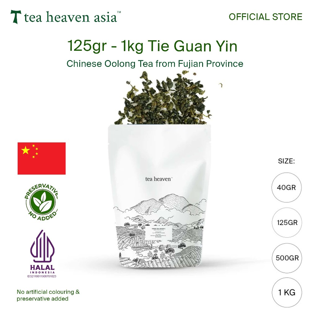 

Tea Heaven Teh Tie Guan Yin Premium Organic Chinese Oolong Tea