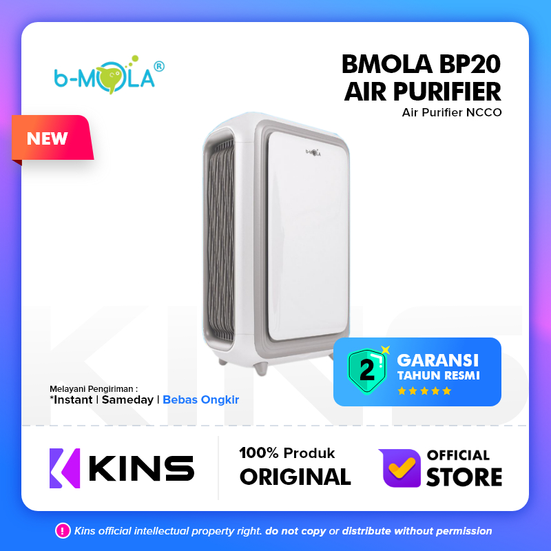 B-MOLA Air Purifier BP20 with NCCO HEPA H13 Medical Grade