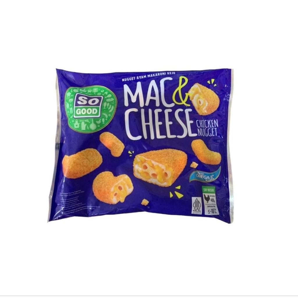 

So Good Mac & Cheese Chicken Nugget - 400gr