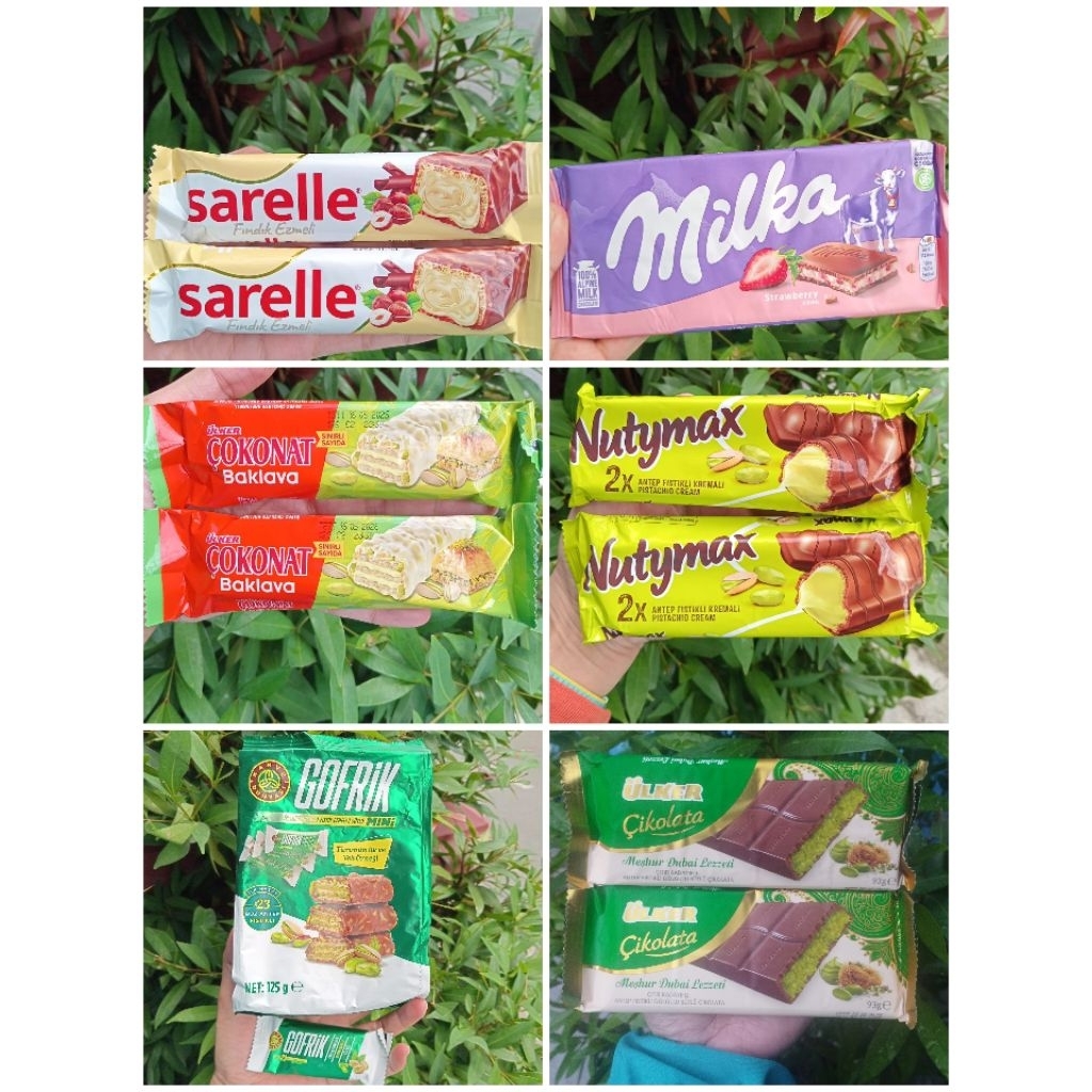 

Coklat Dubai Ulker Cikolata Pistachio Asli Jajanan Turki