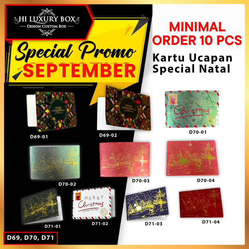 

Kartu Natal/Christmas Greeting Card/Kartu Ucapan/D69/D70/D71