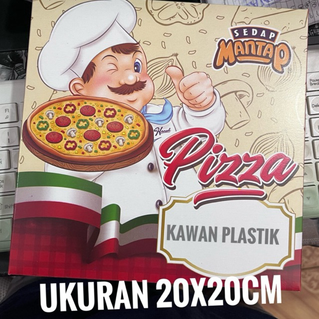 

KARDUS PIZZA 20x20 SEDAP MANTAP HANSEL | BOX PIZZA 20x20