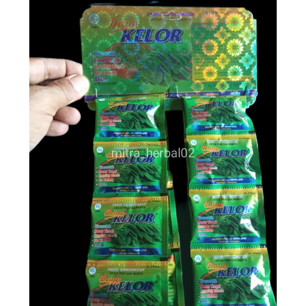 

COD herbal Daun KELOR kapsul renceng Original