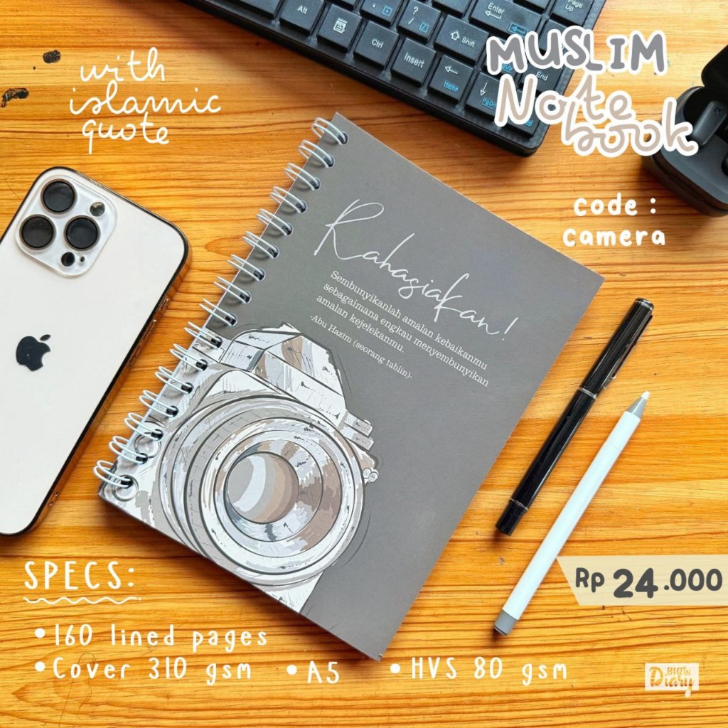

Buku Tulis Muslim Note Book With Islamic Quote A5