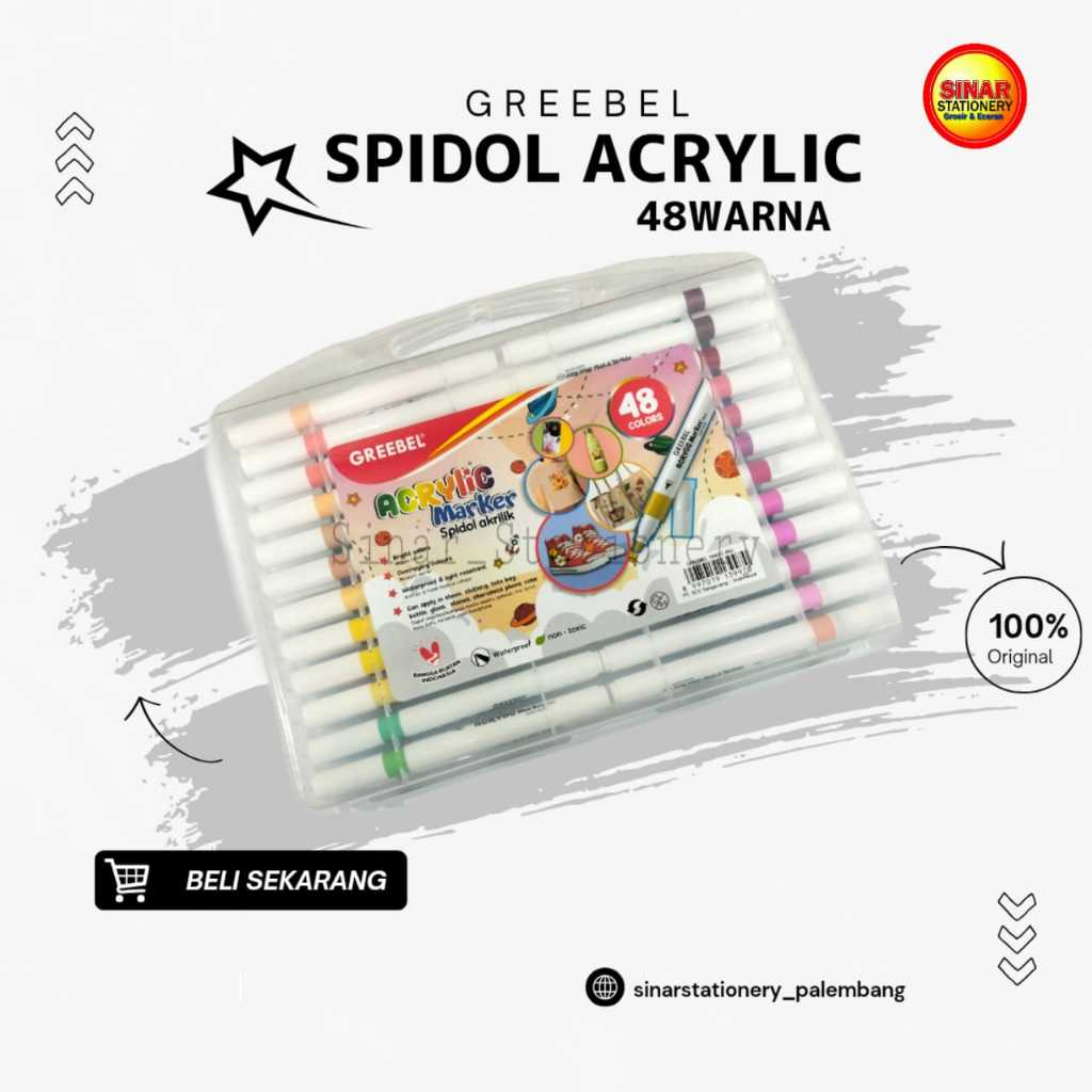 

GREEBEL SPIDOL ACRYLIC MARKER 48W