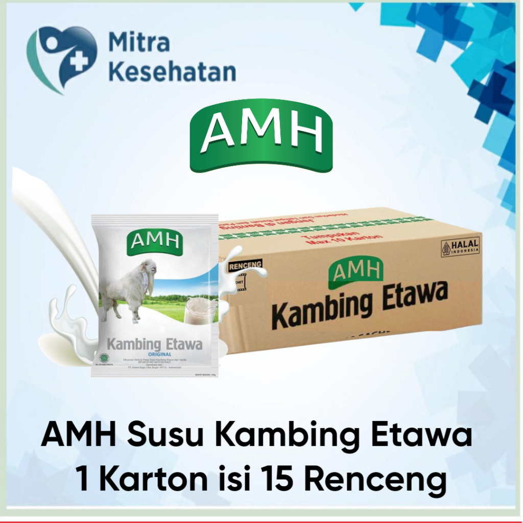 

AMH Susu Kambing Etawa Original 1 Karton Isi 15 renceng x 10 sachet @24gr