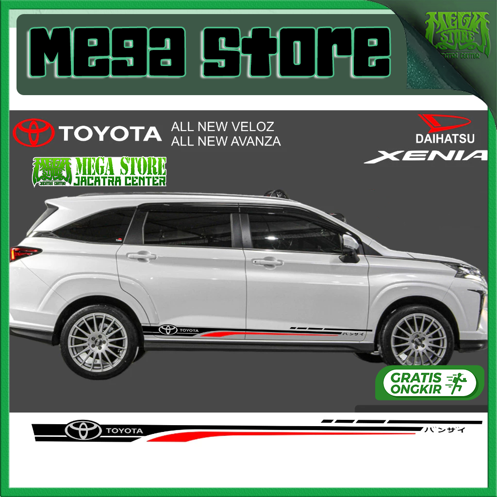 MEGASTORE STICKER ALL NEW AVANZA 2022 2023 STICKER ALL NEW VELOZ 2022 2023
