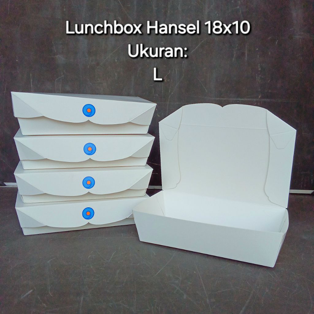 

Dus Lunch Box Hansel 18x10 [ L ] Polos ( Pak 10 Pcs ) [ Original ]