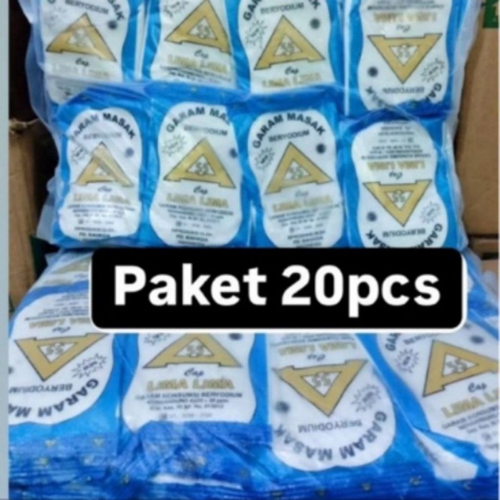 

20 pcs garam masak beryodium cap mutiara laut
