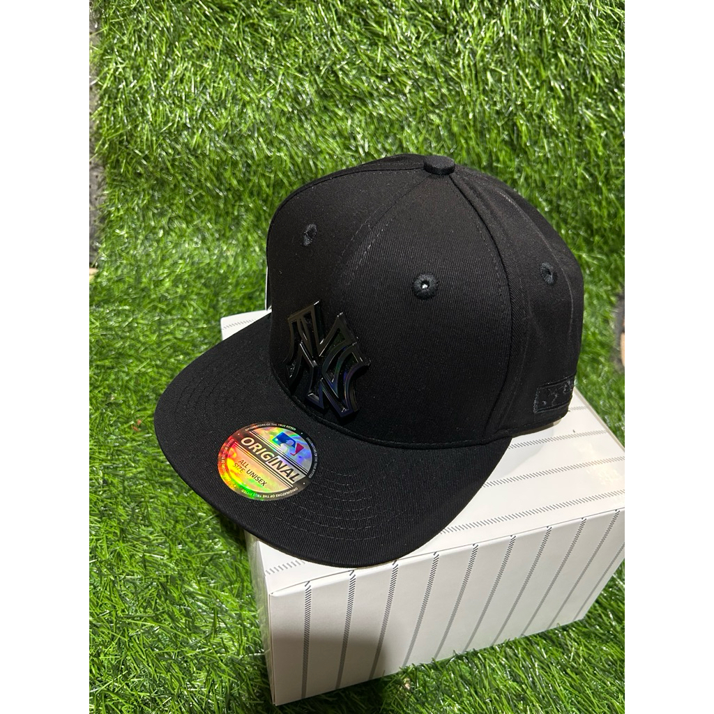 Topi MLB logo NY besi snapback