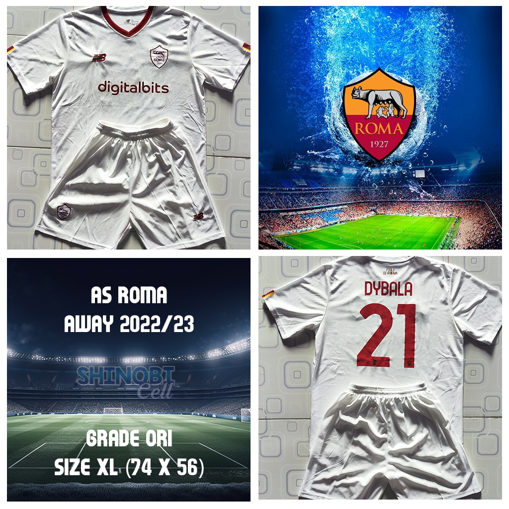 Jersey AS ROMA Away 2022 / 23 DYBALA #21 Size XL