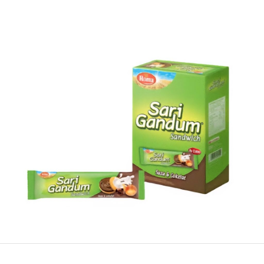 

Roma sari gandum rasa kacang, Roma sari gandum rasa coklat 1pack isi 12pcs