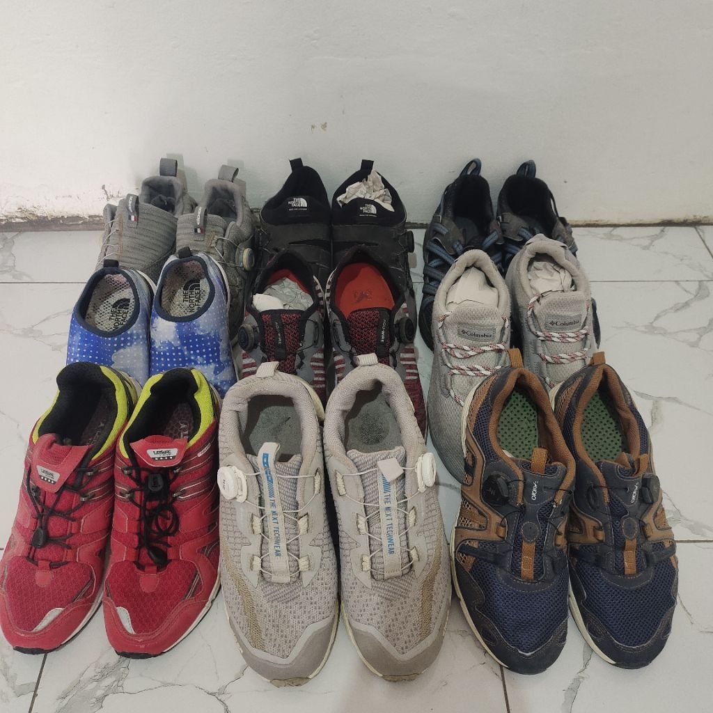borongan sepatu gunung runing, hiking  berbagi merek