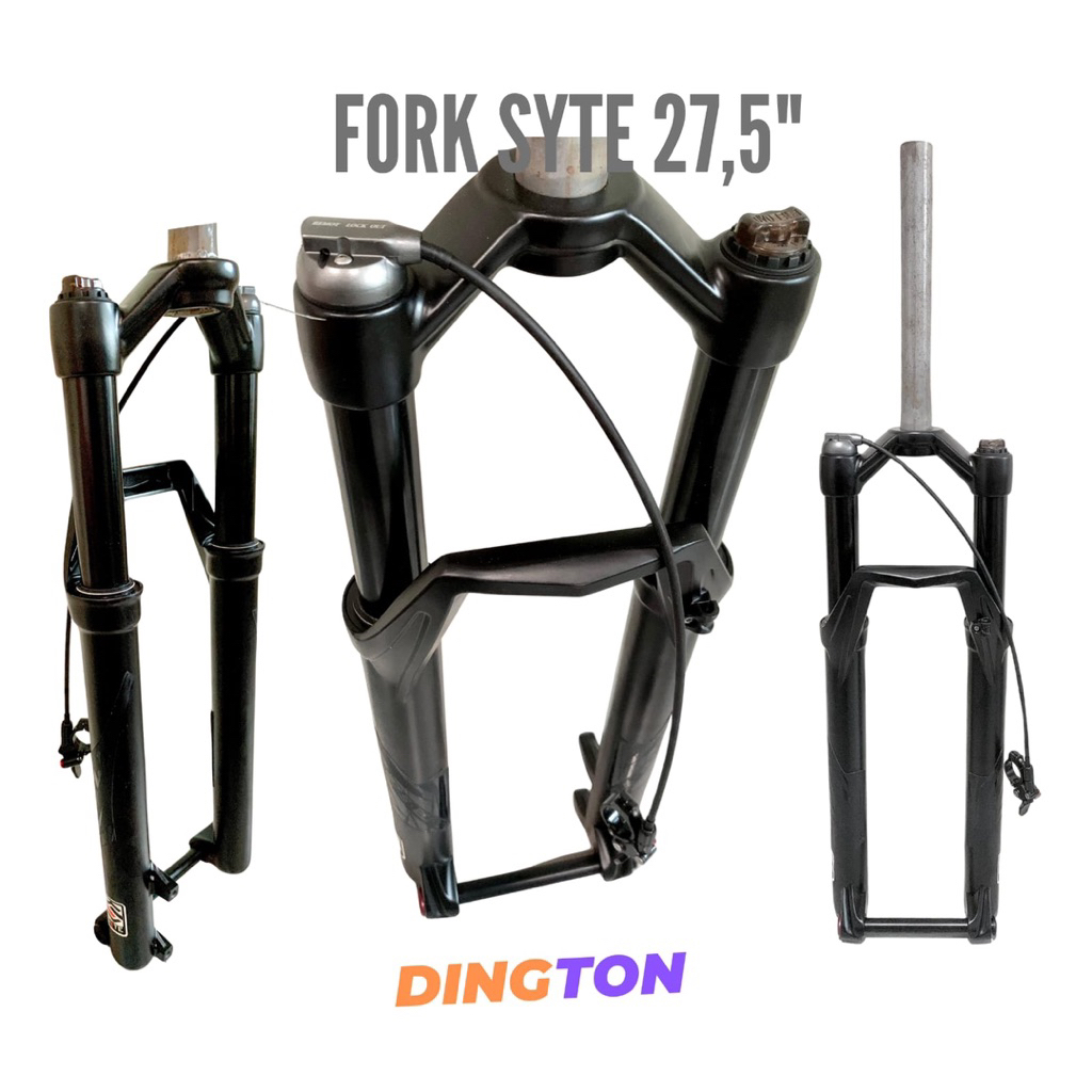 Fork MTB Syte 27,5 TA Travel 120 Sepeda Stantion32 Remote Lock