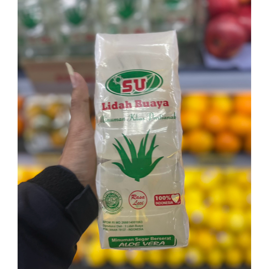 

Aloe Vera Minuman Lidah Buaya Rasa Leci | Minuman Lidah Buaya Khas Pontianak | Minuman Segar Berserat Isi 5pcs | Pack