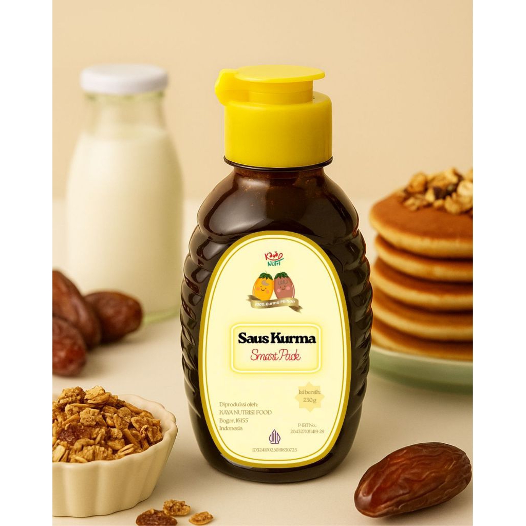 

Saus Kurma Smart Pack 230 g | Pemanis Alami Kurma Date Syrup aman untuk MPASI dan Diabetes