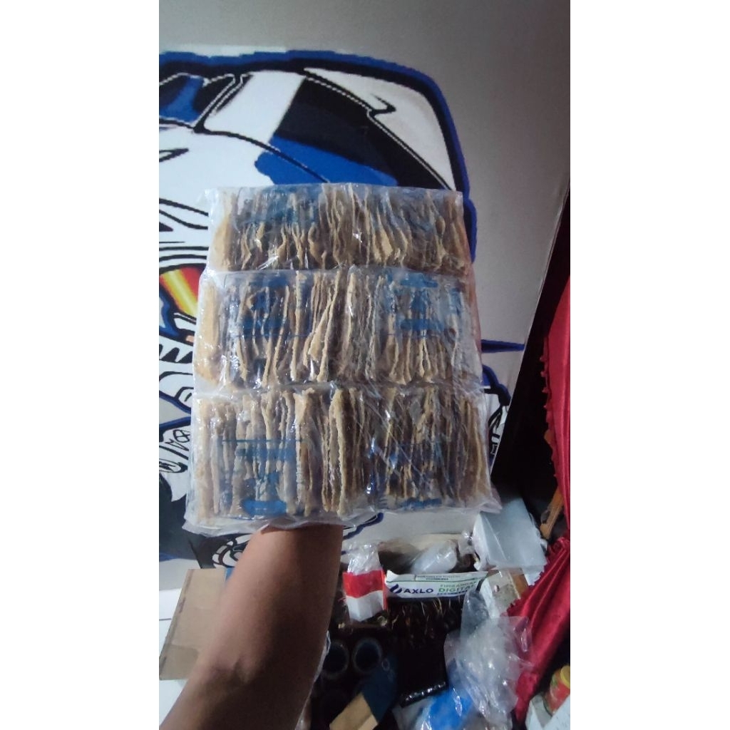 

Kerupuk Puli Gendar Mentah total 1,5KG dengan kemasan 250gr x 6