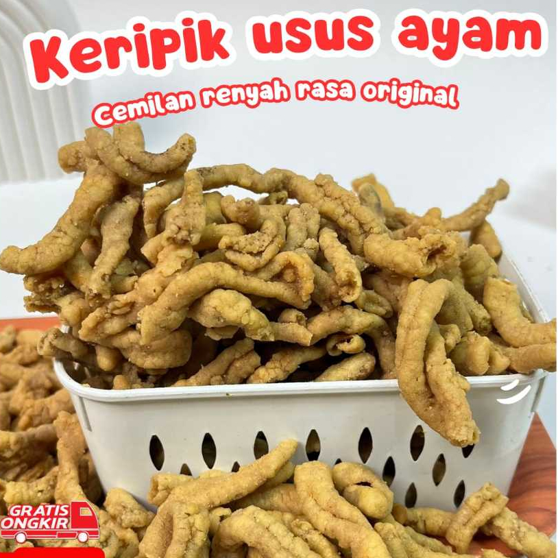 

Kerpik Usus Ayam Krispi Snack Gurih Renyah 250gr 500gr