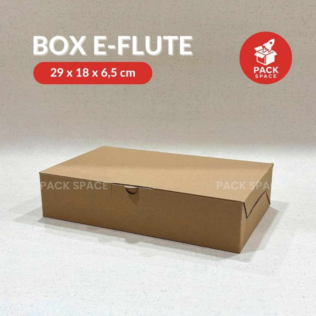 

Box Kardus E-Flute Coklat Untuk Packaging Olshop Sovenir Baju Kotak Kado Hampers Snack 29x18x6.5 CM