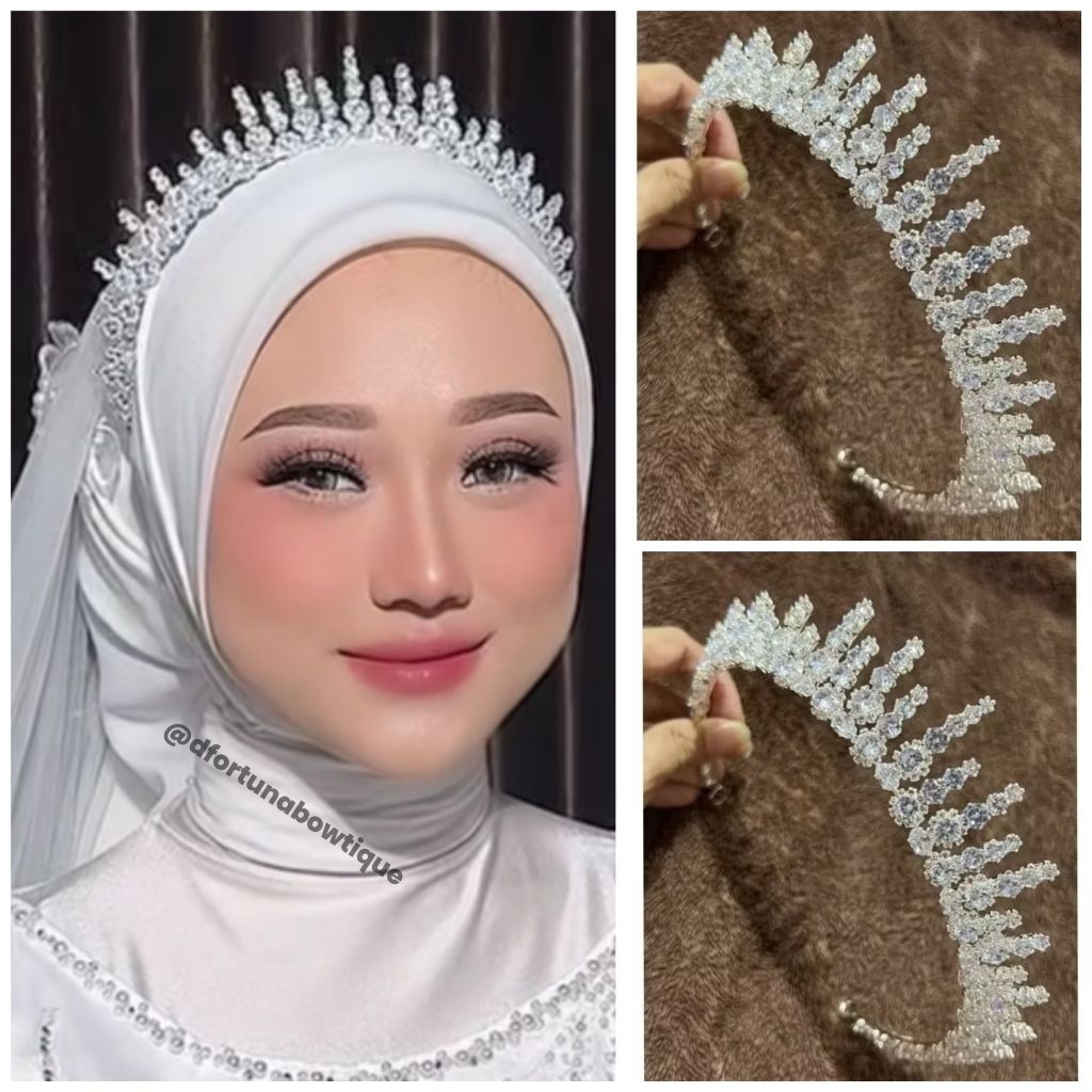 Mahkota Pengantin Zircon Glory sampai telinga
