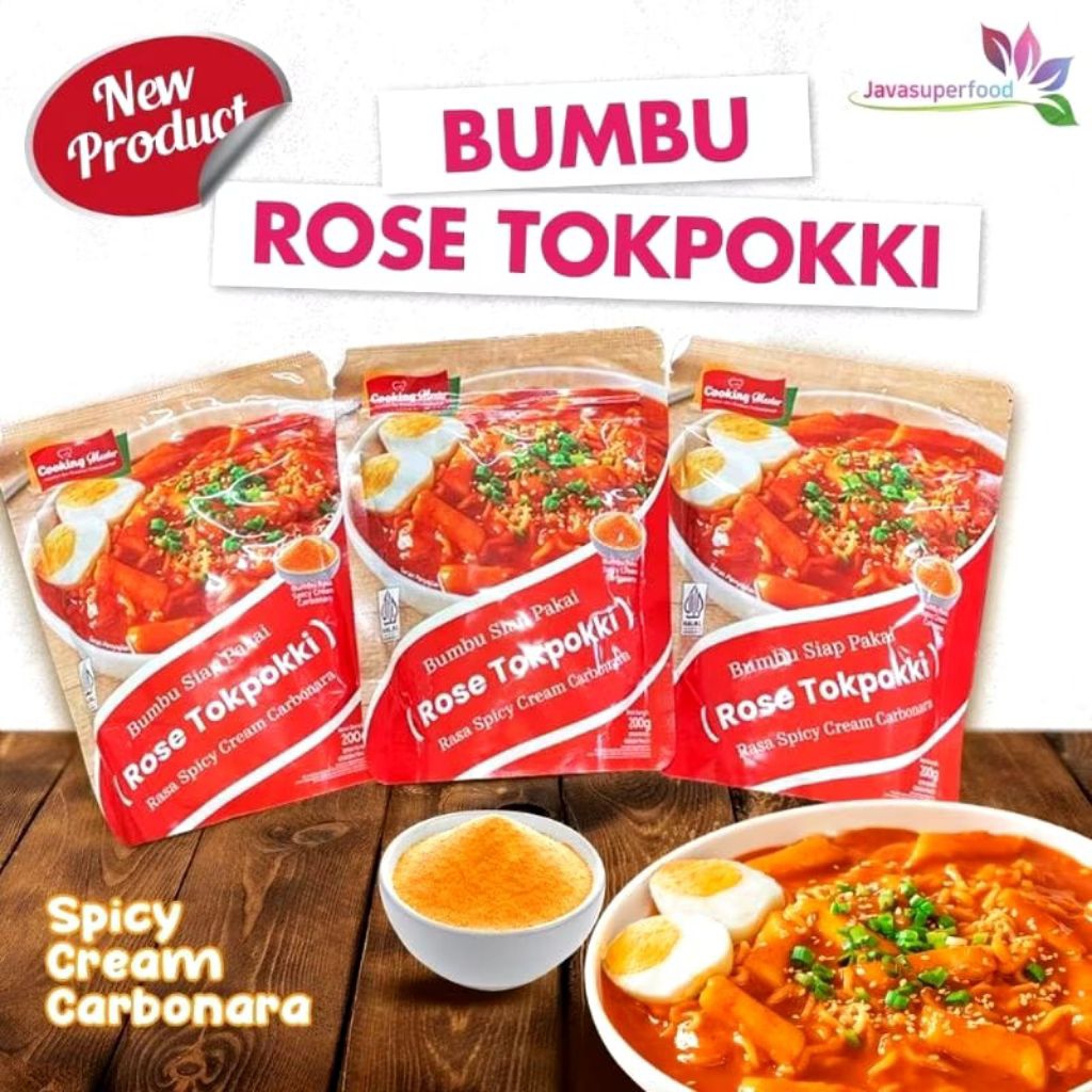 

Bubuk Saus Tokpokki \ Rose Tteokbokki \ Spicy Cream Carbonara Tteokbokki 200G
