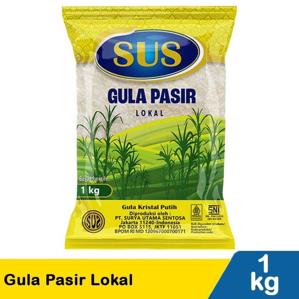 

sus gula pasir lokal kuning 1kg