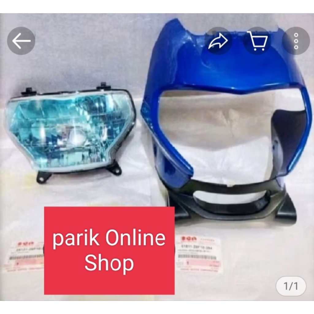 Batok Cover Lampu Depan Dan Reflektor Depan Suzuki RK COOL